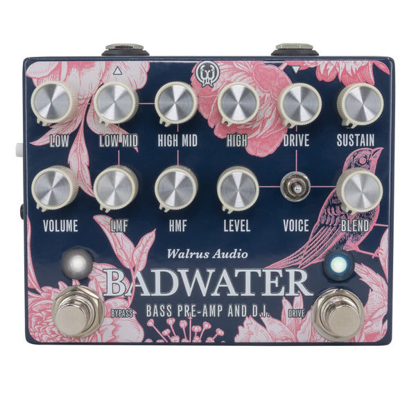 Walrus Audio Badwater Bass Pre-Amp D.I. Floral Series 2024 Effect