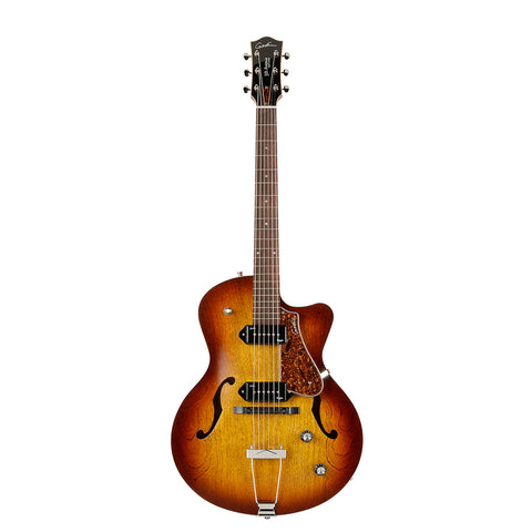 Godin 5th Avenue CW Kingpin II Cognac Burst Hollowbody Electric Guitar