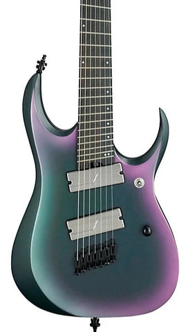 Ibanez RGD71ALMS Axion Label 7-String Electric Guitar - Black Aurora Burst Matte