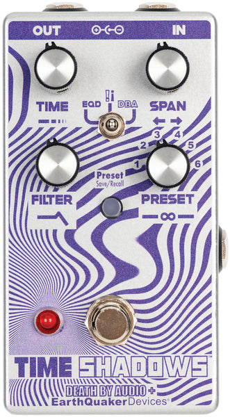 time shadows pedal EarthQuaker Devices Time Shadows V2 Subharmonic Multi-Delay Resonator