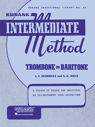 Rubank Intermediate Method 65 - Trombone or Baritone, BC
