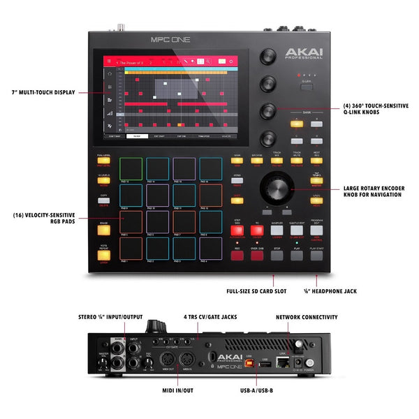 Akai MPC One Stand-Alone Music Production Center – Woodsy's Music