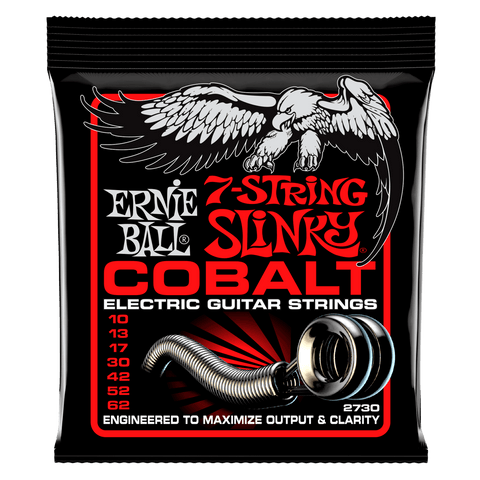 Ernie Ball Skinny Top Heavy Bottom Slinky 7-String Colbalt Electric Guitar Strings