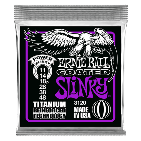 Ernie Ball Power Slinky RPS Coated Titanium Electric Guitar Strings