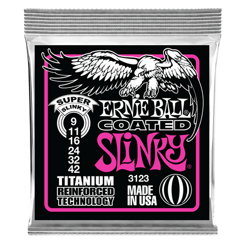 Ernie Ball Super Slinky RPS Coated Titanium Electric Guitar Strings