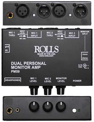 PM59 Dual Personal Monitor Amp