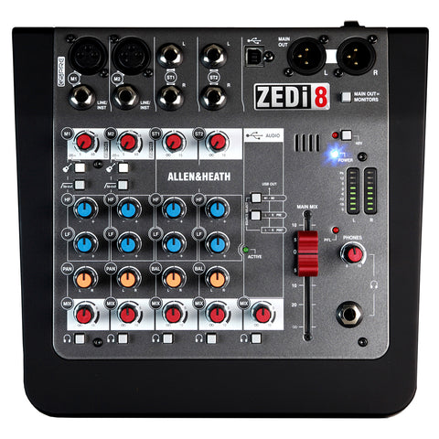 Allen & Heath ZEDi8 Mixer Interface