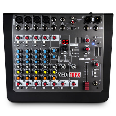 Allen & Heath ZEDi10FX Mixer Interface