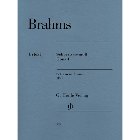 Brahms Scherzo in Eb Minor, Op. 4 - Urtext Edition