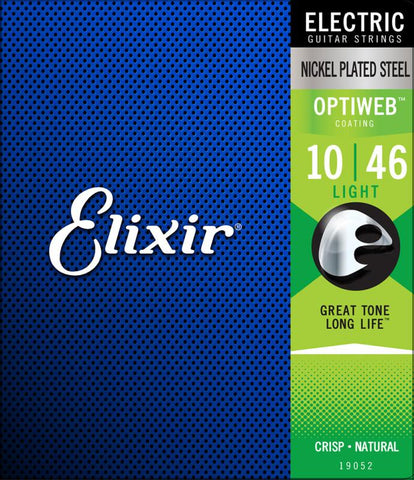 Elixir Nickel Plated Steel Optiweb Coated Electric Guitar Strings