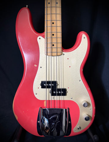 Used Fender Road Worn 50's Precision Bass 2016 - Fiesta Red