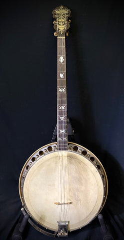 William L. Lange Paramount Style C Tenor Banjo - 1920's
