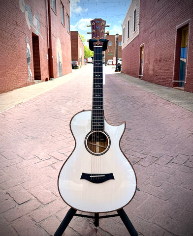 Taylor 2026 Catch Custom #6 C12ce Acoustic-electric Guitar - Shaded Trans White Top/Lilac Wine Body