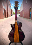 Taylor 2026 Catch Custom #6 C12ce Acoustic-electric Guitar - Shaded Trans White Top/Lilac Wine Body