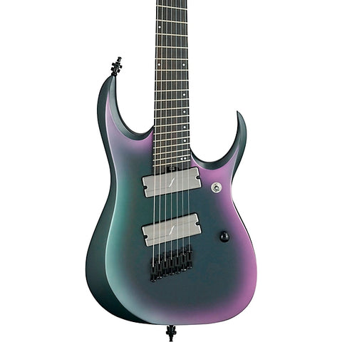 Ibanez RGD71ALMS Axion Label 7-String Electric Guitar - Black Aurora Burst Matte