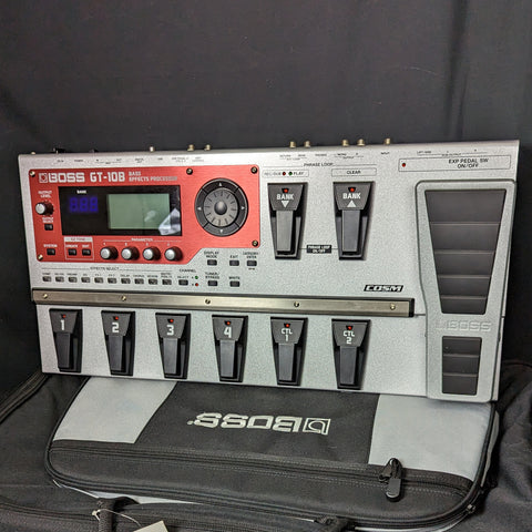 Used Boss GT-10B Multi Effects Bass Pedal With Case