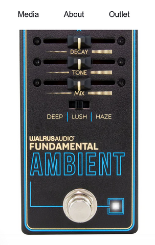 Walrus Audio Fundamental Series Ambient Reverb Effect Pedal