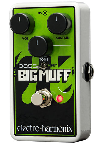 Electro-Harmonix Nano Bass Big Muff Pi Distortion / Sustainer Effect Pedal