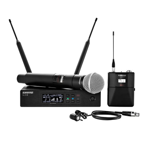 Shure QLXD124/85-H50 Handheld and Lavalier Combo Wireless Microphone System
