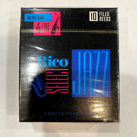 New Old Stock Rico Select Jazz Filed 4 Soft Alto Saxophone Reeds