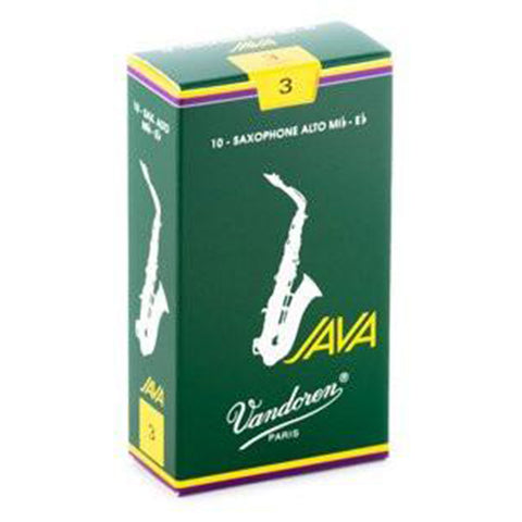 Vandoren Java Green Unfiled Alto Saxophone Reeds
