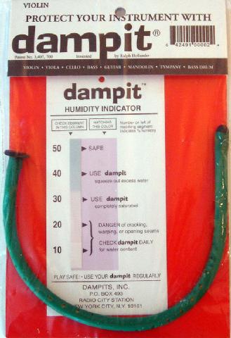 Dampit Humidifier for String Instruments