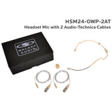Galaxy Audio HSM24 Waterproof Dual Ear Headset Mic - Audio Technica