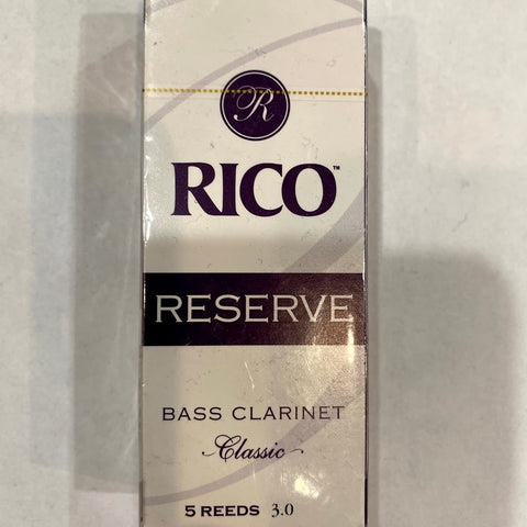 New Old Stock Rico Reserve Classic Size 3 Bass Clarinet Reeds
