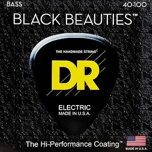 DR BLACK BEAUTIES™ 4-String Light Hi-Performance Coated Bass Strings