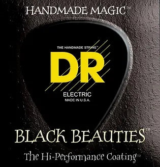 DR BLACK BEAUTIES™ Coated Electric Guitar Strings 11-50 Heavy