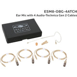 Galaxy ESM8 Nearly Invisible Single Ear Headset Microphone