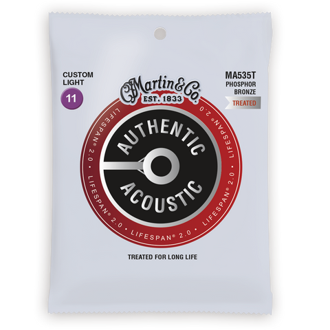 Martin Lifespan 2.0 Phosphor Bronze Acoustic Guitar Strings