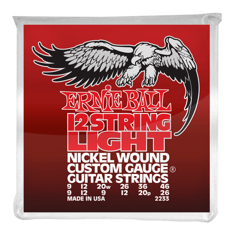 Ernie Ball Light 12-String Nickel Wound Electric Guitar Strings