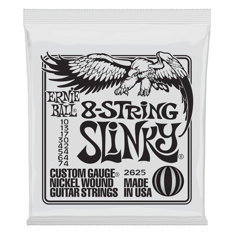 Ernie Ball 8-String 10-74 Nickel Wound Electric Guitar Strings