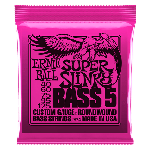 Ernie Ball Super Slinky 5-String Nickel Wound Electric Bass Strings