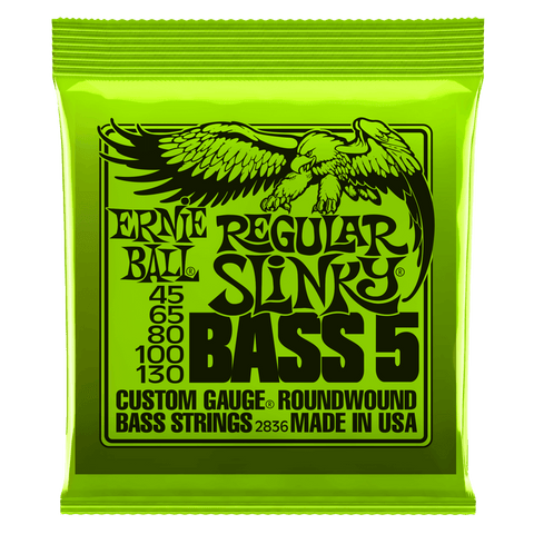 Ernie Ball Regular Slinky 5-String Nickel Wound Electric Bass Strings