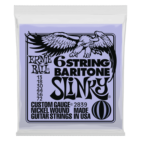 Ernie Ball Nickel Wound 6-string Baritone Electric Bass Strings