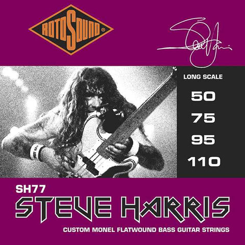 Rotosound SH77 Steve Harris Custom Monel Flatwound Bass Guitar Strings