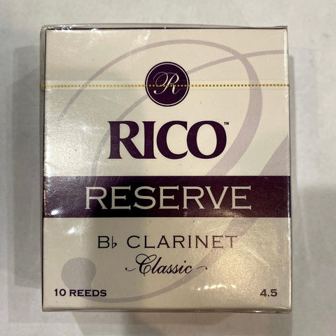 New Old Stock Rico Reserve Classic Size 4.5 Bb Clarinet Reeds