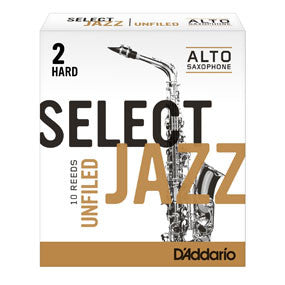 D'Addario Select Jazz Unfiled Alto Saxophone Reeds