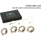 Galaxy ESM8 Nearly Invisible Single Ear Headset Microphone