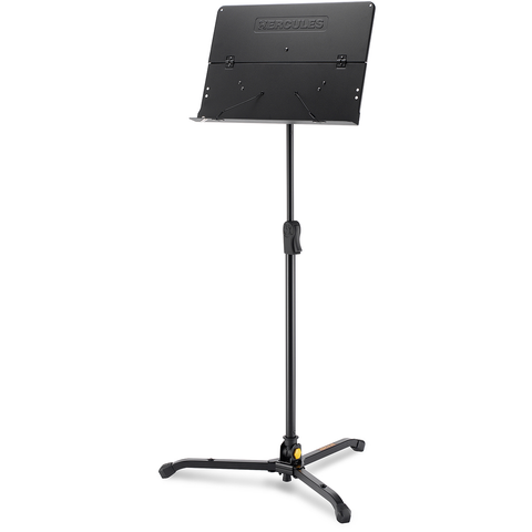 Hercules BS301B Orchestra Sheet Music Stand Foldable Desk and Swivel Legs