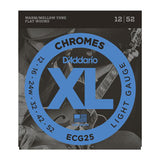 D'Addario ECG25 XL Chrome Flat-Wound Light Electric Guitar Strings