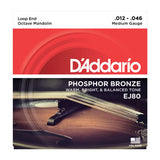 D'Addario EJ80 Octave Phosphor Bronze Medium Mandolin Strings