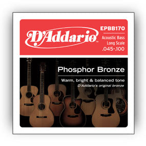 D'Addario EPBB170 Phosphor Bronze (45-100) Long Scale Acoustic Bass Strings
