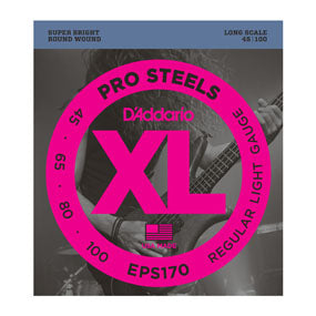 D'Addario EPS170 ProSteels Light (45-100) Long Scale Electric Bass Strings