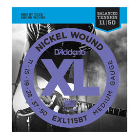D'Addario EXL115BT Nickel Wound Balanced Tension Medium Electric Guitar Strings