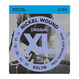 D'Addario EXL116 Nickel Wound Medium Top/Heavy Bottom Electric Guitar Strings