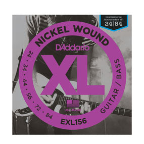 D'Addario EXL156 Nickel Wound Fender Bass VI 24-84 Electric Guitar Strings