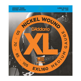D'Addario EXL160 Nickel Wound Medium (50-105) Long Scale Electric Bass Strings